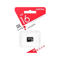 Карта памяти microSD Smartbuy 16GB Class4 4 МБ/сек без адаптера
