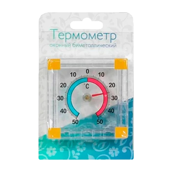 Термометр биметаллический белый (1/100)