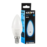 Лампа светодиодная Старт B35 E14 7W 6500К 220V свеча Black матовая (1/10/100)