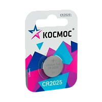 Батарейка Космос CR2025 BL1 Lithium 3V (1/12/576) 