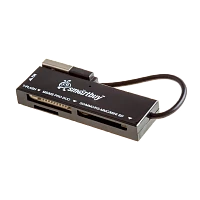Картридер Smartbuy 717 USB2.0 SD/microSD/MS/M2 черный (1/5)
