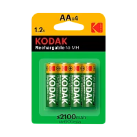 Аккумулятор предзаряженный RTU Kodak HR6 AA BL4 NI-MH 2100mAh (4/80/640/19200)