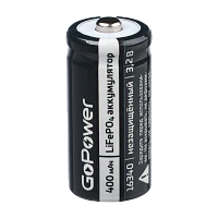 Аккумулятор Li-Fe GoPower 16340 PK1 3.2V 400mAh (1/8/400)