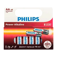 Батарейка Philips Power LR6 AA BL8 Alkaline 1.5V (8/160)