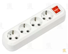 Колодка Smartbuy 4р.С/З с выкл.