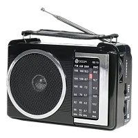 Радиоприемник DEESPI RE-19/609 пластик AM/FM/SW/AUX черный (1/40)