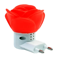 Ночник Camelion NL-172 "Роза" 5LED 1W 220V в розетку красный (1/24/96)