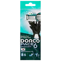 Бритва одноразовая DORCO "PACE6" 6 лезвий 1шт. (1/10/60)