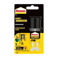 Клей Момент СУПЕР ЭПОКСИ эпоксидный 6мл двухкомпонентный BL1 прозрачный (1/48)