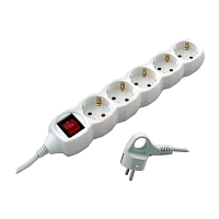 Удлинитель Старт S 5р.Б/З 10A 5.0м белый (1/20)