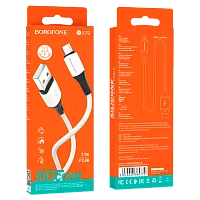 Кабель Borofone BX79 USB (m)-microUSB (m) 1м 2.4A силикон белый (1/360)