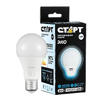 Лампа светодиодная Старт GLS E27 20W 4000К 220V груша Black матовая (1/10/100)