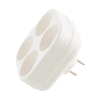 Разветвитель Toker 4Т 4р.Б/З белый (1/60)