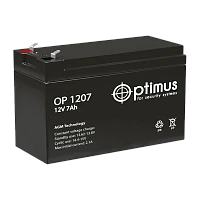 Аккумулятор свинцово-кислотный Optimus OP 1207 12V 7Ah (1/5)