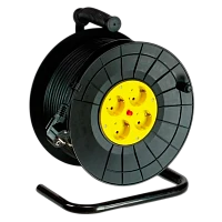 Удлинитель Прогресс на катушке 4р.С/З 16A 50.0м 3x1.5мм² черный