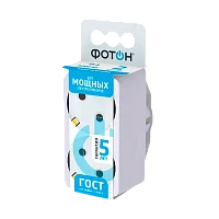 Разветвитель Фотон АМ 16-2Е 2р.С/З 16A белый (1/20/120)