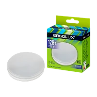 Лампа светодиодная Ergolux GX53 12W 6500К 180-240V таблетка (1/10/100)