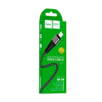 Кабель HOCO X57 USB (m)-microUSB (m) 1м 2.4A нейлон черный (1/33/330)