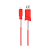 Кабель HOCO X24 USB (m)-microUSB (m) 1.0м 2.4A силикон красный (1/31/310)