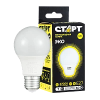 Лампа светодиодная Старт GLS E27 7W 3000К 220V груша Black матовая (1/10/100)