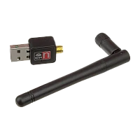 Wi-Fi адаптер Без бренда WD-1506B 2.4 ГГц 150Мбит USB 802.11 с антенной черный (1/500)