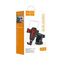 Держатель автомобильный HOCO CA26 присоска черный (1/35)