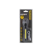 Фонарь светодиодный Старт LHE 518-C1 LED от аккумулятора USB 3 режима+ZOOM черный