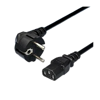 Кабель питания GoPower евровилка CEE 7/7-C13 (f) 1.8м ПВХ 0.75мм черный (1/100)