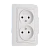 Розетка Makel Lillium 2гн. 16A белый 70017 (1/12)