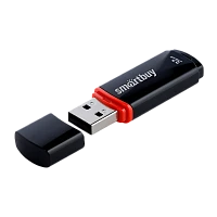 Флеш-накопитель Smartbuy Crown 32GB USB2.0 пластик черный 
