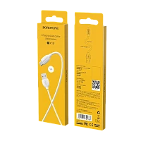 Кабель Borofone BX19 USB (m)-microUSB (m) 1м 2.4A ПВХ белый (1/648)