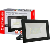 Прожектор светодиодный Ultraflash LFL-3001 30W 230V IP65 6500К холодный черный (1/20)