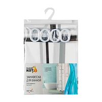 Штора для ванной Рыжий кот 180х180см PEVA квадраты (1/12/36)