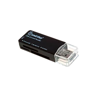 Картридер Smartbuy 749 USB2.0 SD/microSD/MS/M2 черный (1/20)