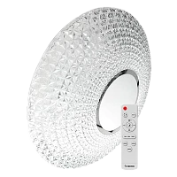 Светильник настенно-потолочный Космос CRYSTAL Premium 75W 230V LED накладной пульт ДУ белый (1/5)