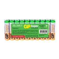 Батарейка GP Super LR03 AAA Shrink 10 Alkaline 1.5V (10/100/800)