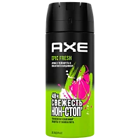 Дезодорант мужской AXE Epic Fresh Эпичная Свежесть спрей 150мл (1/6)
