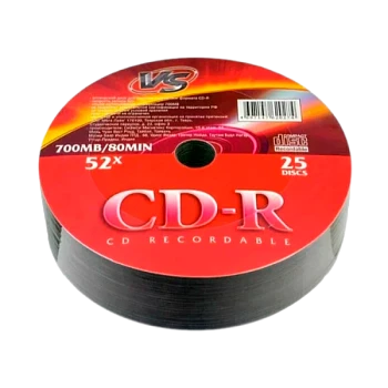 Диск CD-R VS 700MB 52x Shrink 25 (25/600)