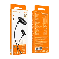 Наушники внутриканальные Borofone BM61 с микр. черный (1/30/420)
