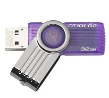 Флеш-накопитель Kingston DataTraveler 101 G2 32GB USB2.0 пластик фиолетовый 
