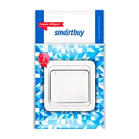 Розетка Smartbuy "Марс" 1гн. 16A С/З керамика с крышкой белый