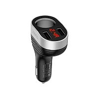 Автомобильное З/У HOCO Z29 2USB 3.1A 1 прикуриватель черный (1/12/120)