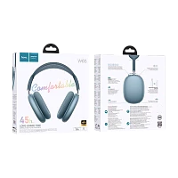 Наушники полноразмерные HOCO W65 bluetooth 5.4 с микр. синий (1/40)