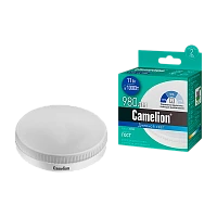 Лампа светодиодная Camelion GX53 11W 6500К 170-265V таблетка диммируемая матовая (1/10/100)