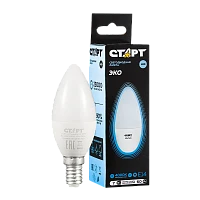 Лампа светодиодная Старт B35 E14 7W 4000К 220V свеча Black матовая (1/10/100)
