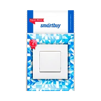 Выключатель Smartbuy "Вега" 1-клав.10A белый (1/10/100)