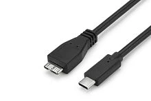 Кабель GoPower Type-C (m)-microUSB-B (m) 0.5м ПВХ черный Premium Zip-Lock c подвесом (1/200)