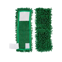 Насадка для швабры Рыжий кот MopM4-Н SP «Лапша» микрофибра 36х12см на липучке,с карманами (1/5/100)