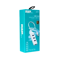 USB-Хаб MRM-Power JC511 4USB USB2.0 белый (1/10/300)