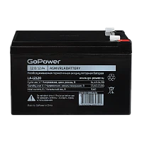 Аккумулятор свинцово-кислотный GoPower LA-12120 12V 12Ah клеммы T2/ F2 (1/4)